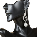 Crystal & Pearl Drop Earrings